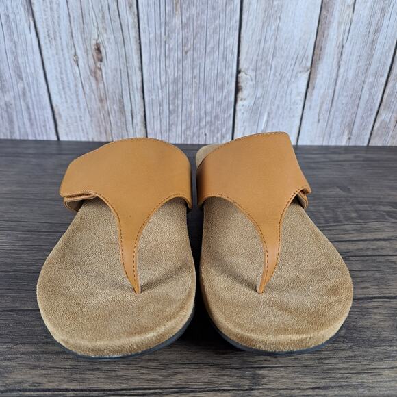 Trotters Petaluma Thong Sandals Women's Sz 8 M Tan (VGC) - Picture 2 of 8